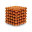 Магнитные шарики Неокуб D5 мм (оранжевый)